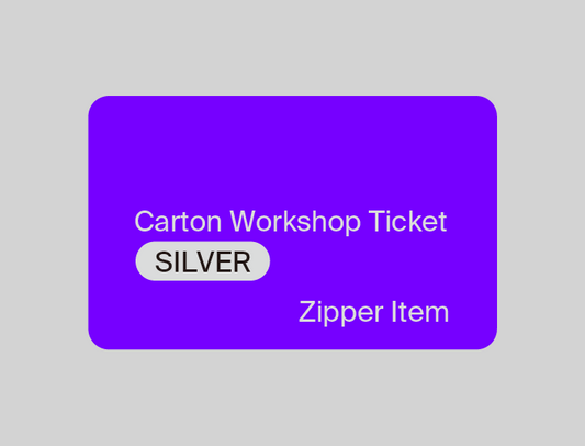 Carton Studio Workshop Ticket Zipper Item