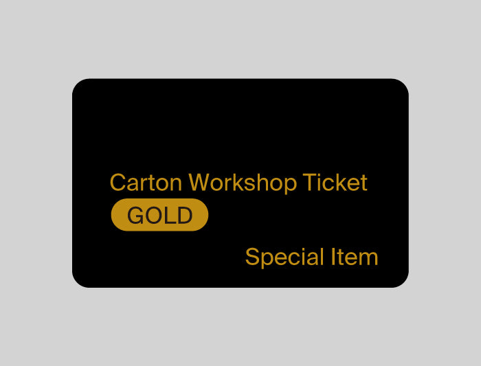 Carton Studio Workshop Ticket Special Item 15:00~
