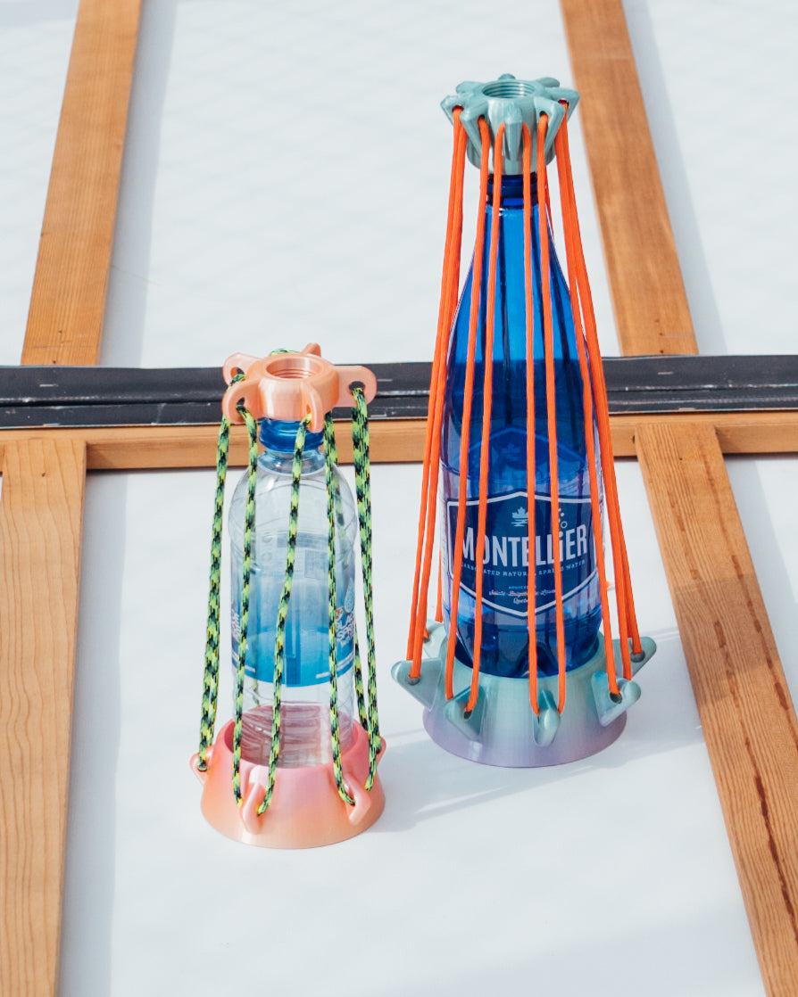 (2025)Carvase 2 Plastic bottle vase(Orange) mini